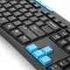 Беспроводная клавиатура игровая + мышка комплект HK3800 Чёрная с влагозащитой - клава для игр компьютера ПК и ноутбука на батарейках - изображение 4