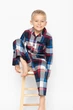 Gіжама для хлопчика Cyberjammies Archie 6653 тонка піжама преміум якість зимова колекція 4-5 років/110 см Синій у клітку (5051877392311) - изображение 3