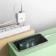 Мережевий зарядний пристрій із виходами Type-C та USB HOCO C80A Rapido (3.1A/20W, QC/PD). White - зображення 8