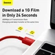 USB кабель для iPhone Type С на Lightning BASEUS Superior Series Fast Charging Data Cable (2m, 20W). Red - изображение 4
