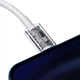 USB кабель для iPhone Type С на Lightning BASEUS Superior Series Fast Charging Data Cable (1.5 m, 20W, PD 2.0, 480 Mbps). White - изображение 8