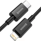 USB кабель для iPhone Type C на Lightning BASEUS Superior Series Fast Charging Data Cable (2m, 20W, PD 2.0, 480 Mbps). Black - зображення 2