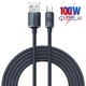 USB кабель с разъемом Type-C Baseus Crystal Shine Series Type-C (100W, 2m). Black - изображение 1