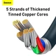 USB кабель для iPhone Type С на Lightning BASEUS Superior Series Fast Charging Data Cable (2m, 20W, PD 2.0, 480 Mbps). Blue - изображение 7