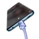 USB кабель Type-C на Type-C для iPad/Android/ПК/MacBook Baseus Crystal Shine Series (100W, 1.2m). Purple - изображение 3