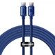 USB кабель Type-C на Type-C для iPad/Android/ПК/MacBook Baseus Crystal Shine Series (100W, 2m). Blue - изображение 6