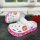 Крокси сабо дитячі для дівчинки Dago Style білі з бджілкою р 27 (17 см) 1229 - зображення 3