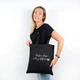 Эко-сумка шоппер черная с патриотическим принтом “Доброго вечора, ми з України!” ESS1802 - изображение 2