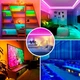 Світлодіодна стрічка гнучка для фонового підсвічування телевізора USB Bluetooth RGB 2835 15 метрів - зображення 2