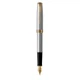 Ручка перьевая Parker SONNET 17 Stainless Steel GT FP F (84 111) - изображение 1