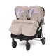Коляска прогулочная для двойни Lorelli DUO String Dots (24575) Бежевый - изображение 4