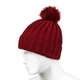 Шапка бини с помпоном Beani'qe Fur Bob Weal One size Бордовый (22866) - изображение 1