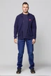 Кофта Wrangler Funnel Neck Zip Regular Fit (W6G5HA114) Темно-синій XXL-00 - зображення 1
