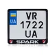Рамка для мотоциклетного номера Spark logo 174х220мм чёрная (VH-ABS1722SP2WCL) - изображение 1