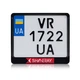 Рамка для мотоциклетного номера Shineray red 174х220мм чёрная (VH-ABS1722SH1RL) - изображение 1