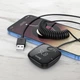 Автомобильный FM ФМ модулятор трансмиттер HOCO E65 TF card Bluetooth блютуз 5.0 3.5 AUX Аудиоадаптер AW-43504 - изображение 5