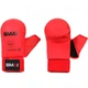 Перчатки для карате с защитой большого пальца с лицензией WKF SMAI красные M - изображение 1