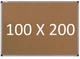 Пробковая доска UkrBoards настенная в алюминиевой раме 100 х 200 см - изображение 1