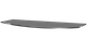 Скляна поличка навісна радіусна Commus PL7 RG (210x600х6мм) - зображення 1