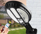 Вуличний світильник Solar sensor light HB-8188B ліхтар вуличного освітлення з датчиком руху чорний - зображення 2