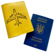 Шкіряна обкладинка для паспорта Чохол на паспорт зі шкіри "Мрія ніколи не вмирає" (86088339) - зображення 1