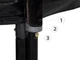 Батут садовый с лестницей SkyFlyer 10 футов 304 см Black TR0034 - изображение 4