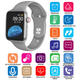 Cмарт-годинник Smart Watch Series 6 HW22 IP68, 44mm Aluminium, бездротова зарядка (Gray-Silver) + ПОДАРУНОК навушники - зображення 3