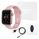 Смарт-часы умные часы Smart Watch i12 Pink (уведомления, звонки, голос вызов, wearfit pro) + подарок Earpods - изображение 6