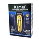 Профессиональная машинка для стрижки волос и бороды Kemei KM-1977+ PG беспроводная аккумуляторная с насадками Gold - изображение 3