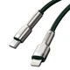 USB кабель для iPhone Type С на Lightning Baseus Cafule Series Metal Data Cable | 1M, 20W, PD |. Green - зображення 5