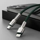 USB кабель для iPhone Type С на Lightning Baseus Cafule Series Metal Data Cable | 1M, 20W, PD |. Green - зображення 8