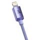USB кабель Type-C на Lightning для iPhone Baseus Crystal Shine Series (20W, 1.2m). Purple - зображення 4