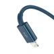USB кабель 3в1 Combo Micro USB/Lightning/Type-C BASEUS Superior Series Fast Charging (1.5m, 3.5A). Blue - зображення 4