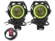 Светодиодная фара BauTech Для мотоцикла Mini U7 Motorcycle Angel Eyes Черный (1010-733-00) - изображение 1