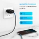 Кабель UGREEN US255 USB Type-C to Angled USB Type-C 60W Round Cable Aluminum Shell Nickel Plating 3A 2m Black/Gray (50125) - зображення 3