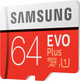 Карта памяти Samsung EVO Plus microSDXC 64GB UHS-I Class 10 + SD адаптер (MB-MC64HA/RU) - изображение 2