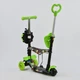 Самокат-беговел 5в1 Best Scooter с родительской ручкой, светящиеся колеса 97630 - изображение 2