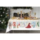 Новогодняя скатерть WSI Christmas Magic с защитным покрытием 145см на 180см 100% хлопок - изображение 3