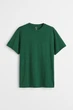 Футболка H&M Essentials №7 Regular Fit L зелений 0685816130 - зображення 1