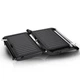 Электрогриль для дома для жарки настольный прижимной контактный Haeger Panini Grill 750W Черный (HG-2685) - изображение 2