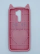 Чехол силиконовый 3D Case с переливающимися блёстками для Xiaomi Redmi Note 8 Pro Кот розовый - изображение 2