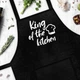 Фартук с надписью King of the kitchen (Король кухни) 75x51 см - изображение 2