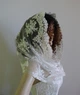 Кружевной снуд для венчания из кордового кружева Lady Solomia 60х110см светлый айвори RC43 - изображение 1