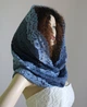 Кружевной платок в церковь Lady Solomia 60х110см синий RC49 - изображение 1