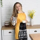 Фартук полноцветный Сolorful Good days start with coffee and cat 75x51 см - изображение 2