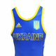 Трико борцовское Adidas UWW Ukraine Blue/Yellow S - изображение 2