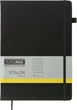 Записная книга Buromax Etalon 210x295 мм 96 листов в клетку обложка из искусственной кожи Черная (BM.294160-01) - изображение 1