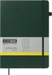 Записная книга Buromax Etalon 210x295 мм 96 листов в клетку обложка из искусственной кожи Зеленая (BM.294160-04) - изображение 1