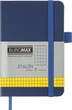 Записная книга Buromax Etalon 95x140 мм 96 листов в клетку обложка из искусственной кожи Синяя (BM.296160-02) - изображение 1