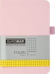 Записная книга Buromax Etalon 95x140 мм 96 листов в клетку обложка из искусственной кожи Розовая (BM.296160-10) - изображение 1